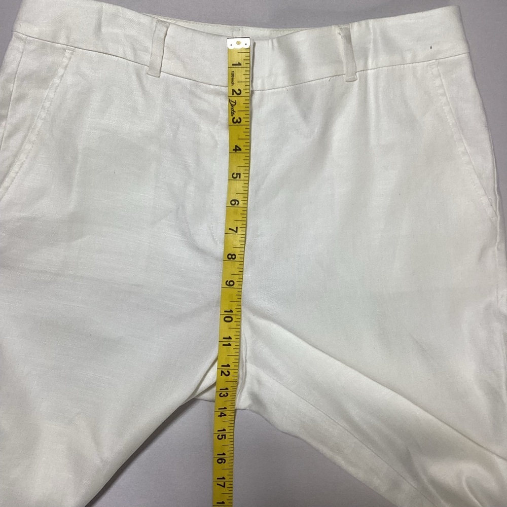 White House Black Market Cream Flare Pants with Patch Pockets - Picture 10 of 15